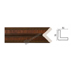 Угол средний Decor Dizayn 142-2 Полистирол 2400*51*51 мм