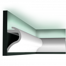 Карниз для скрытого освещения Wave Orac Decor C364 Полиуретан 2000*140*80 мм