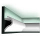 Карниз для скрытого освещения Wave Orac Decor C364 Полиуретан 2000*140*80 мм