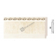 Плинтус малый с каб. каналом Decor Dizayn 144-6 Полистирол 2400*80*11 мм