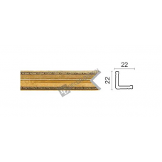 Уголок малый Decor Dizayn 116M-1223 Полистирол 2400*22*22 мм