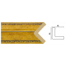 Уголок Decor Dizayn 140-552 Полистирол 2400*81*81 мм