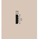Молдинг гибкий Orac Decor P5021F Полиуретан 2000*31*9 мм